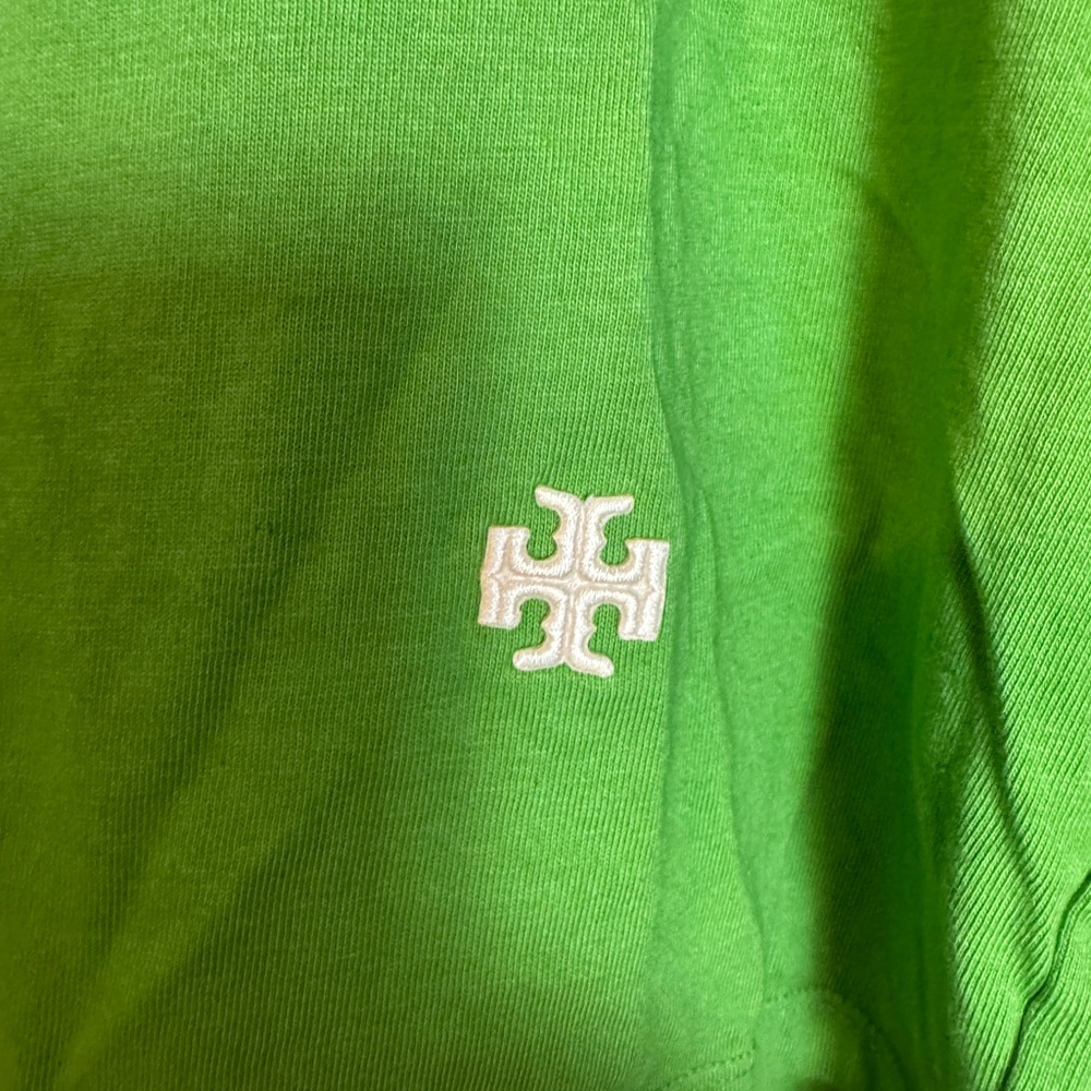Tory Sport Green and Navy Tie-Dye Short Sleeve Tee - Picture 2 of 7